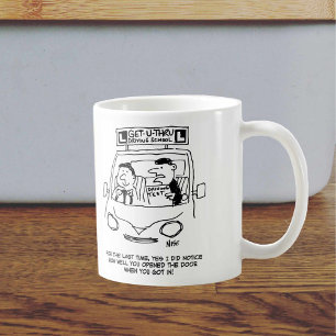 Mug Driving School. Examiner Noticed Door Entry