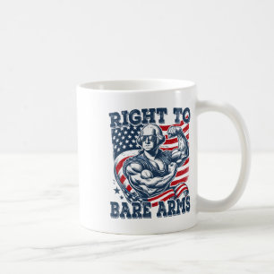 Mug Droit Aux Armes Nues Drôle 4 juillet Travail Patri
