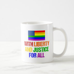 Mug Droits LGBTQ Gay pride du drapeau arc-en-ciel amér