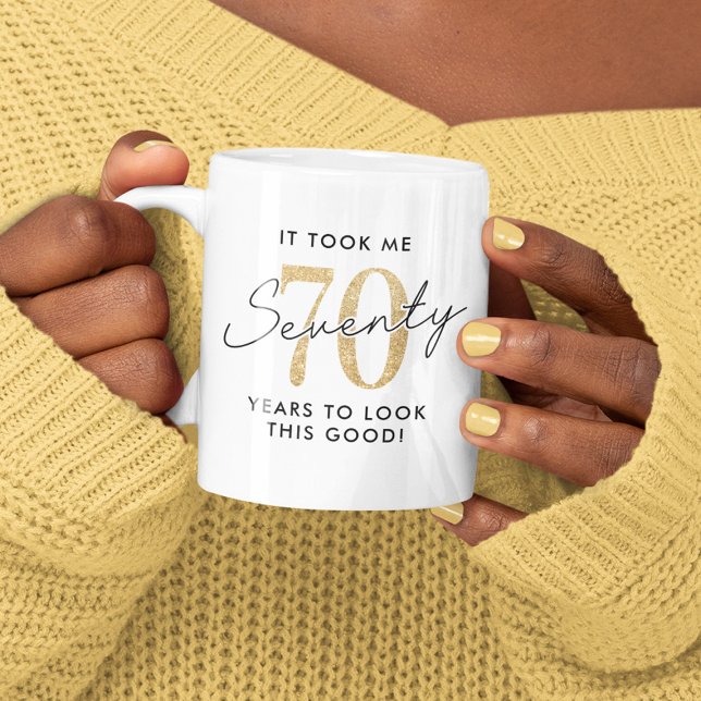 Mug Drôle 70e anniversaire cadeau (Créateur téléchargé)