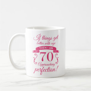 Mug Drôle 70e anniversaire 'Perfection'