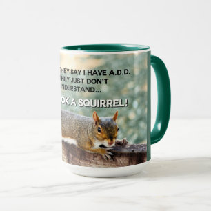 Mug Drôle AJOUTER Une Citation D'Écureuil Photo