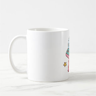Mug Drôle Alien enlève Burger Doodle