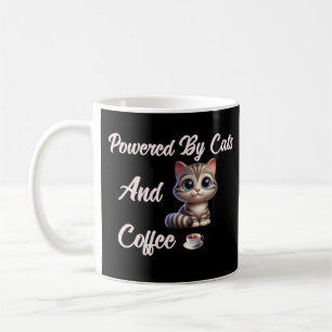 Mug Drôle Alimenté Par Les Chats & Café