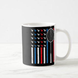 Mug Drôle Américain Drôle Avec Navettes Badminto Vinta