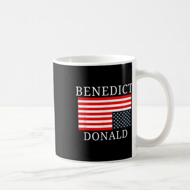 Mug Drôle amusant du drapeau américain Benedict Donald (Droite)