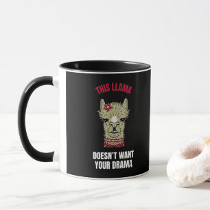 Mug Drôle Avec Citation Et Lama