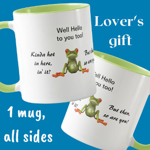 Mug drôle avec grenouille mignonne