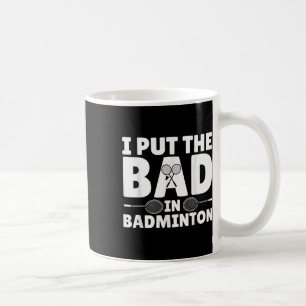 Mug Drôle Badminton Art Pour Hommes Femmes Navette Spo