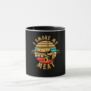 Mug Drôle BBQ Lover Cadeaux Je fume Mon Fumeur de vi