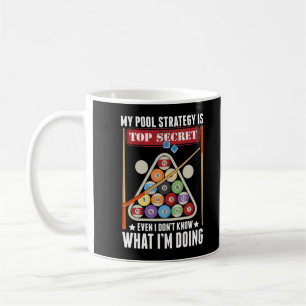 Mug Drôle Billiard Stratégie Cue Snooker Pool Joueur