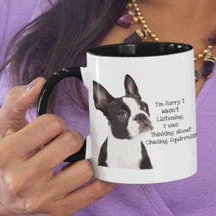 Mug Drôle Boston Terrier mignon Chien Citation Animate