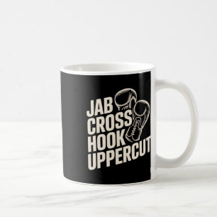 Mug Drôle Boxe Gym Jab Cross Hook Uppercut Pour Femmes