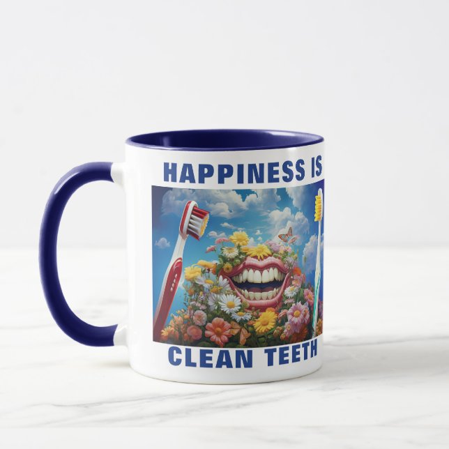 Mug Drôle Brosse-Ton Dents (Gauche)