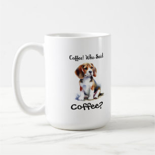 Mug Drôle BROWN "café" Beagle Personnaliser
