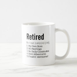 Mug Drôle cadeau de définition à la retraite pour le s