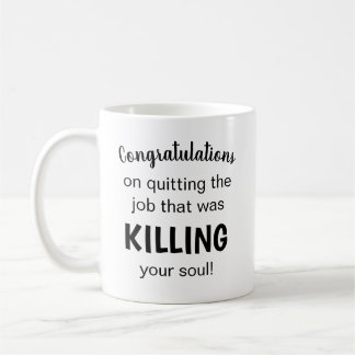 Mug Drôle cadeau de départ pour le travailleur café Mu