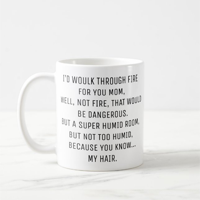 Mug Drôle cadeau maman, cadeau de fille, cadeaux maman (Gauche)