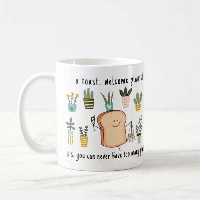 Mug Drôle cadeau Plante | Plantes pointillés (Gauche)