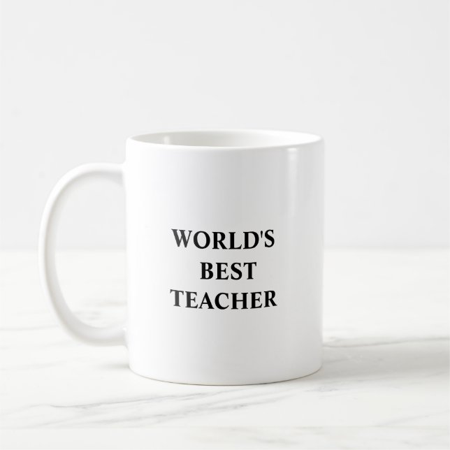 Mug Drôle cadeau unique pour le meilleur enseignant du (Gauche)