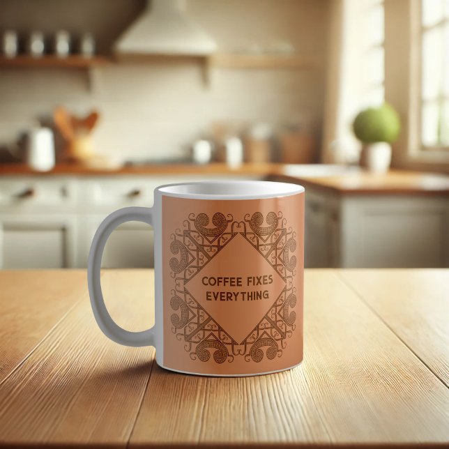 Mug Drôle Café Fixe Tout Le Fléau Tribal Celtique (Créateur téléchargé)