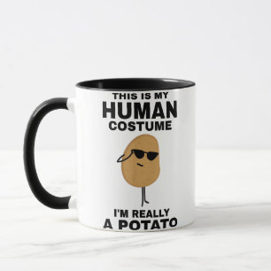 Mug Drôle C'est mon costume humain Je suis vraiment un