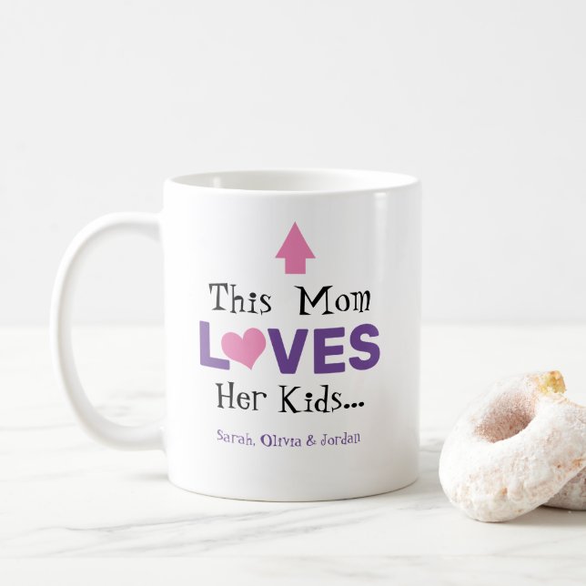 Mug Drôle Cette Maman Aime Ses Enfants (Avec donut)