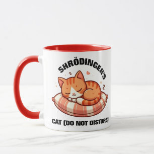 Mug Drôle Chat de Shrodinger (Ne pas déranger)