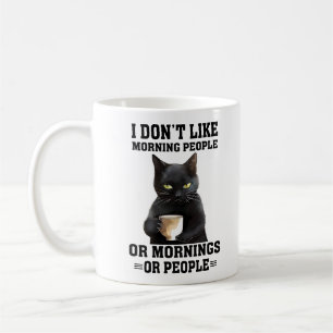 Mug Drôle Chat du Matin Dit
