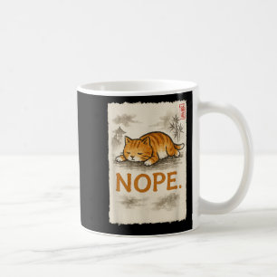 Mug Drôle Chat Nope Lazy Orange Kitten Lady Love Sumi