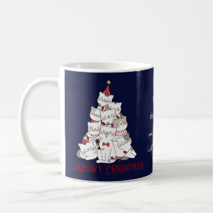 Mug Drôle Chats de Noël Nom de l'Amoureux des chats Ma