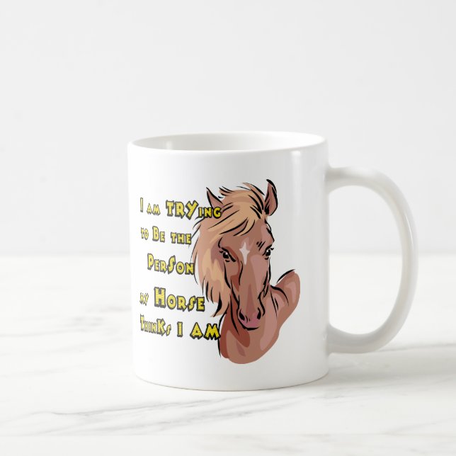 Mug Drôle Cheval (Droite)