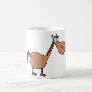 Mug Drôle Cheval Derpy Bête Étalon Brun