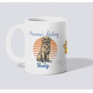 Mug Drôle Chien Marcher Buddy Lunettes de soleil Perso