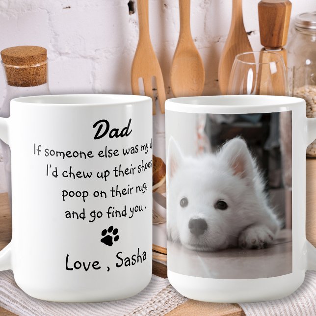 Mug Drôle Chien Papa Fête des pères - Anniversaire Chi (Créateur téléchargé)