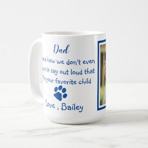 Mug Drôle Chien Papa - Fête des pères - Chien Photo Pl