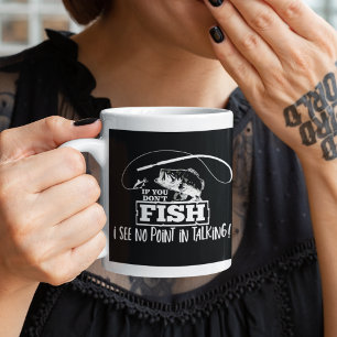 Mug Drôle Citation de pêche Parler Pêche Cotravailleur