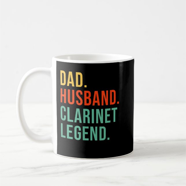 Mug Drôle Clarinet Papa Mari Légende Clarinetist Fath (Gauche)