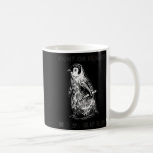 Mug Drôle combat ou de mème de vol Penguin avec coutea