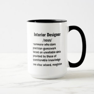 Mug Drôle Concepteur d'intérieur Définition cadeaux ho
