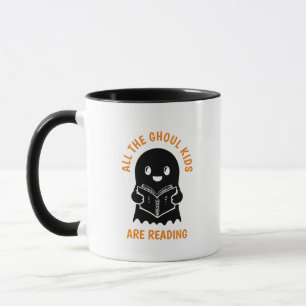 Mug Drôle Cool Ghost GHOUL Les enfants lisent