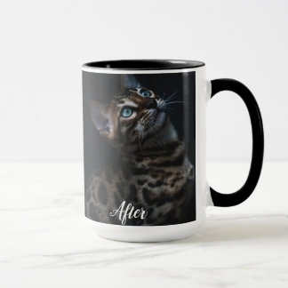 Mug Drôle Coupe avant et après café