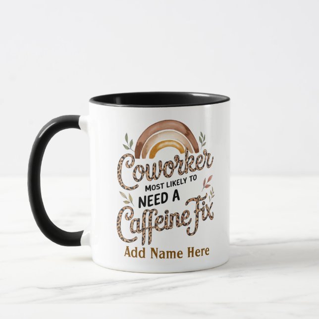 Mug Drôle Coworker Cadeaux Les Plus Probables : PERSON (Gauche)