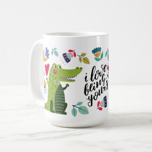 Mug Drôle crocodile Saint Valentin cadeau