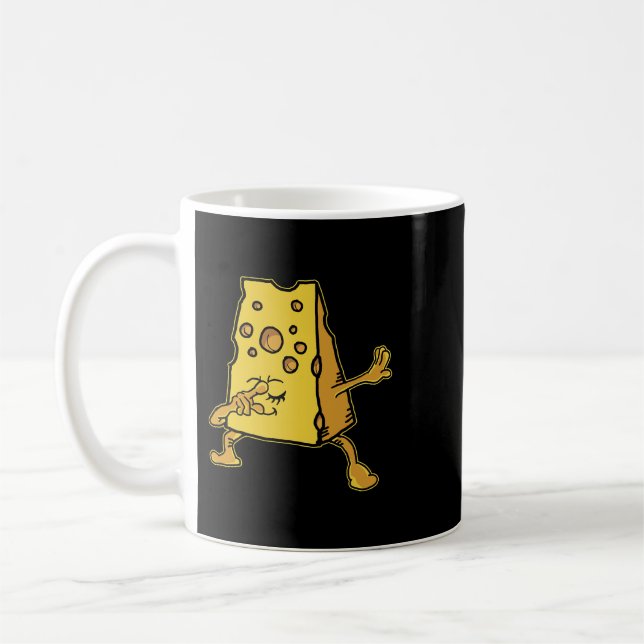 Mug Drôle Dabbing Cheddar Cheese Dessin Les Enfants (Gauche)