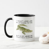 Drôle Dans Ma Tête Je Pense Aux Alligators