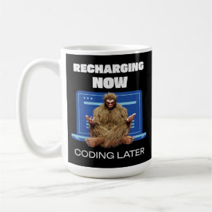 Mug Drôle de Bigfoot Programmeur Rechargeant Codage Pl