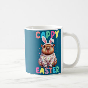 Mug Drôle de cappy Pâques capybara mème joyeuses Pâque