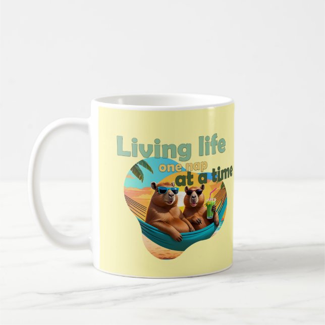 Mug drôle de capybara, cadeau, mignon capybara, ne pas (Gauche)