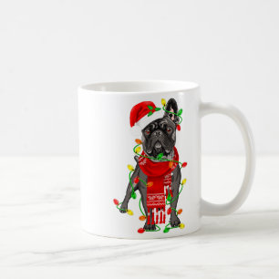 Mug Drôle de chien Bouledogue Français arbre de Noël l